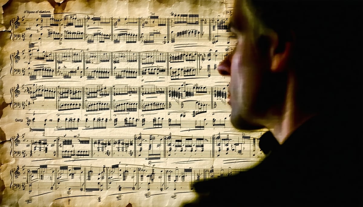 Musical composition visual representing resilience